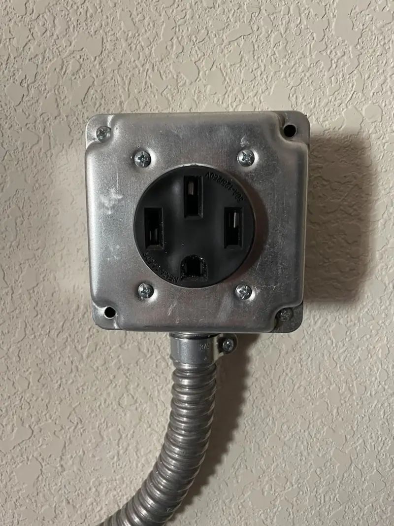 NEMA 14-50 outlet installed for Smart Home Electrical in Norcross